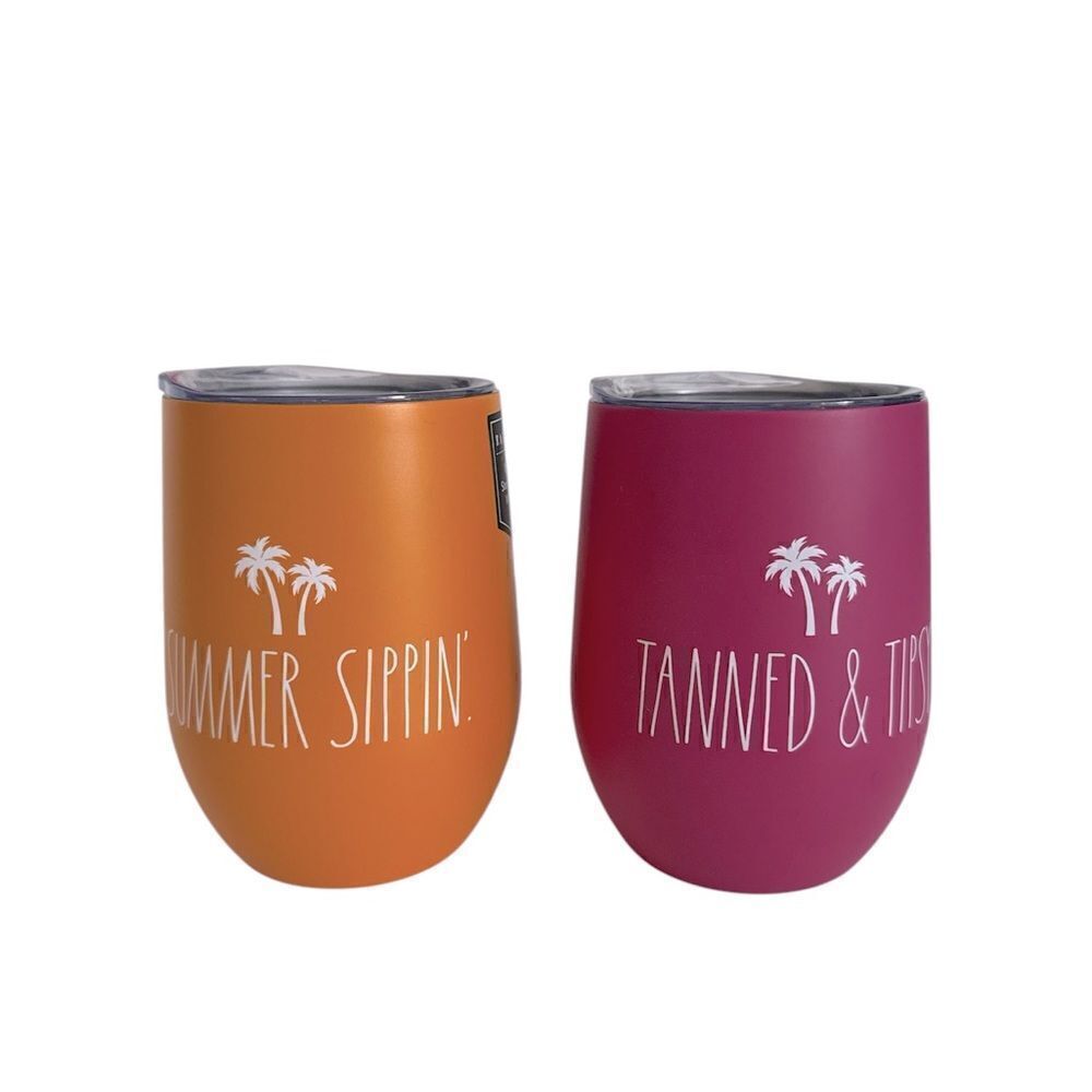 RAE DUNN  Insulated Stainless Steel Wine Glass 12 oz. NWT
